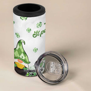 Personalized Lucky Green Gnomies 4 in 1 Can Cooler Tumbler Irish Gnomes Happy St Patrick's Day Leopard TB02 Print Your Wear