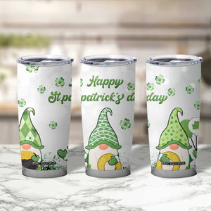 Personalized Lucky Green Gnomies Tumbler Cup Irish Gnomes Happy St Patrick's Day Leopard TB02 Print Your Wear