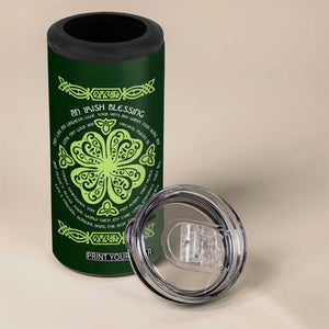 Irish Pride Celtic Shamrock 4 in 1 Can Cooler Tumbler An Irish Blessing Lucky Wishes TB02 Print Your Wear