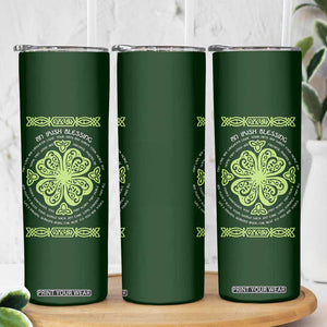 Irish Pride Celtic Shamrock Skinny Tumbler An Irish Blessing Lucky Wishes TB02 Print Your Wear