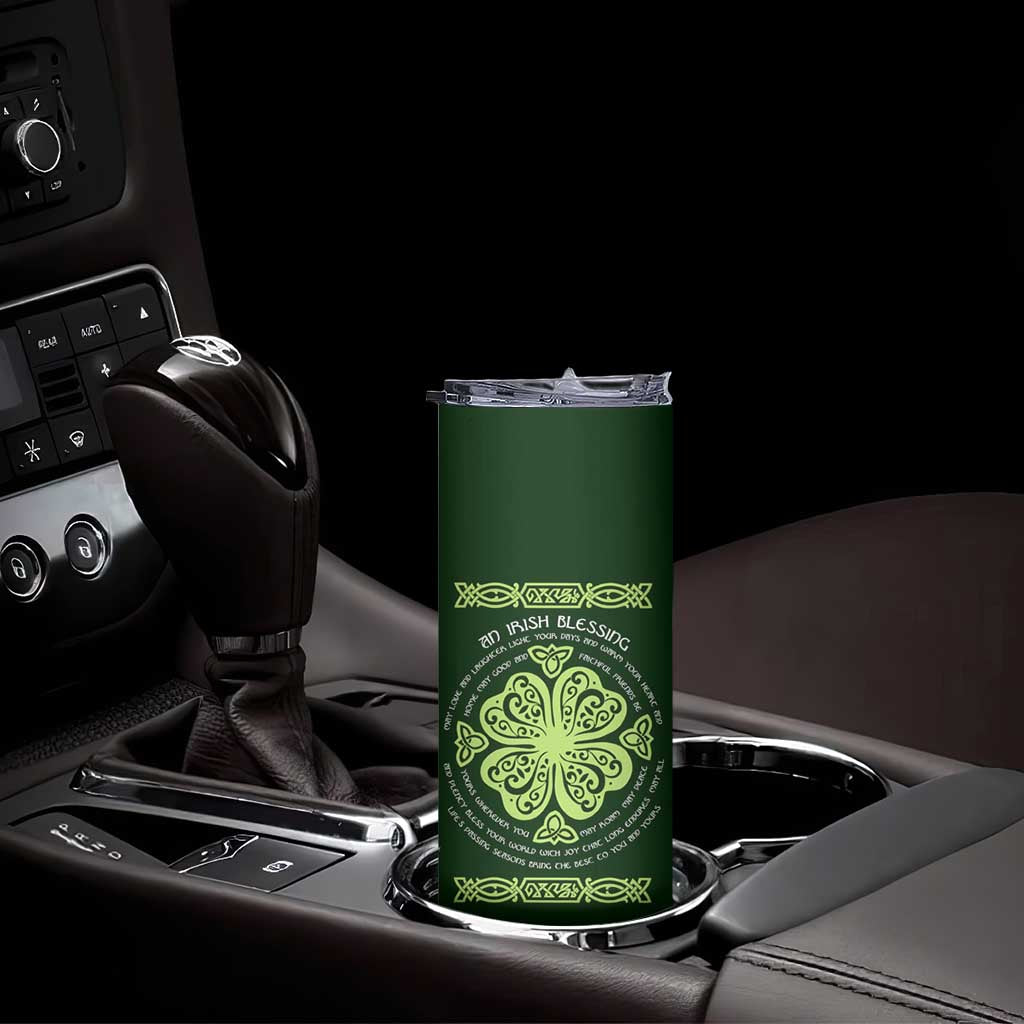 Irish Pride Celtic Shamrock Skinny Tumbler An Irish Blessing Lucky Wishes TB02 Print Your Wear