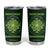 Irish Pride Celtic Shamrock Tumbler Cup An Irish Blessing Lucky Wishes TB02 Forest Green Print Your Wear