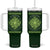Irish Pride Celtic Shamrock Tumbler With Handle An Irish Blessing Lucky Wishes TB02 One Size: 40 oz Forest Green Print Your Wear