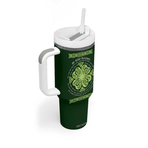 Irish Pride Celtic Shamrock Tumbler With Handle An Irish Blessing Lucky Wishes TB02 Print Your Wear