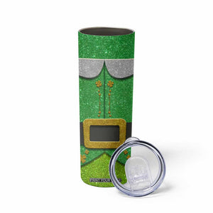 Funny Irish Nutrition Facts Skinny Tumbler Green Leprechaun Costume St Patrick's Day TB02 Print Your Wear