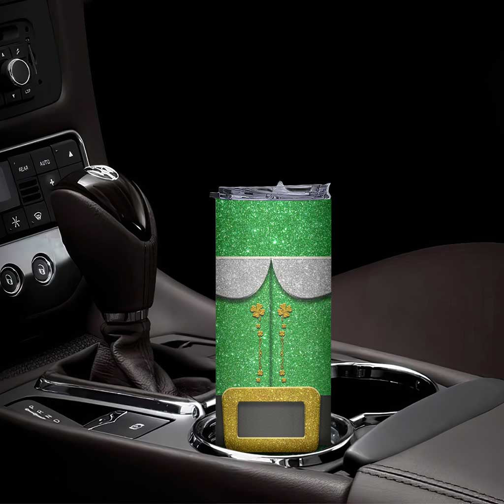 Funny Irish Nutrition Facts Skinny Tumbler Green Leprechaun Costume St Patrick's Day TB02 Print Your Wear
