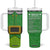 Funny Irish Nutrition Facts Tumbler With Handle Green Leprechaun Costume St Patrick's Day TB02 One Size: 40 oz Irish Green Print Your Wear