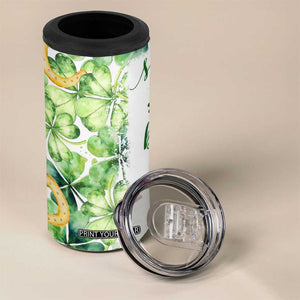 Green Lucky Shamrock Wishes 4 in 1 Can Cooler Tumbler May Your Troubles Be Less And Your Blessings Be More Irish Things TB02 Print Your Wear