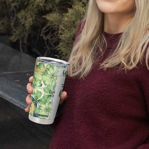 Green Lucky Shamrock Wishes Tumbler Cup May Your Troubles Be Less And Your Blessings Be More Irish Things TB02 Print Your Wear