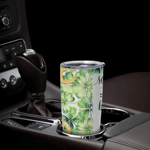 Green Lucky Shamrock Wishes Tumbler Cup May Your Troubles Be Less And Your Blessings Be More Irish Things TB02 Print Your Wear