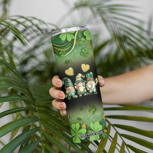 This Is My Lucky Cup Skinny Tumbler Cute Irish Gnomes Buffalo Palid Funny St Patricks Day TB02 Print Your Wear