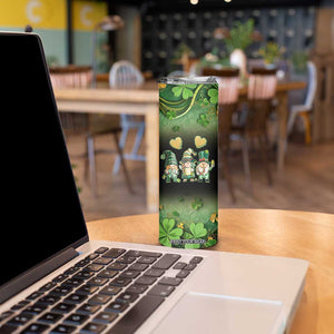 This Is My Lucky Cup Skinny Tumbler Cute Irish Gnomes Buffalo Palid Funny St Patricks Day TB02 Print Your Wear