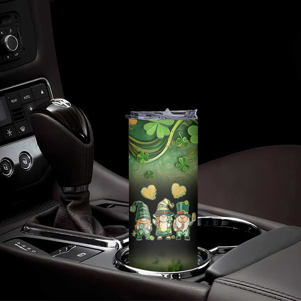 This Is My Lucky Cup Skinny Tumbler Cute Irish Gnomes Buffalo Palid Funny St Patricks Day TB02 Print Your Wear
