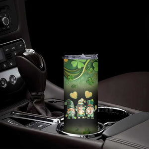 This Is My Lucky Cup Skinny Tumbler Cute Irish Gnomes Buffalo Palid Funny St Patricks Day TB02 Print Your Wear