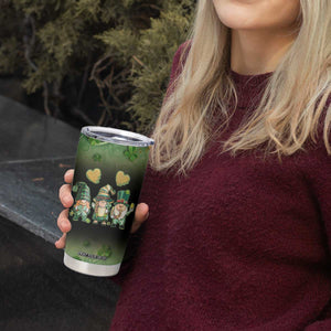 This Is My Lucky Cup Tumbler Cup Cute Irish Gnomes Buffalo Palid Funny St Patricks Day TB02 Print Your Wear