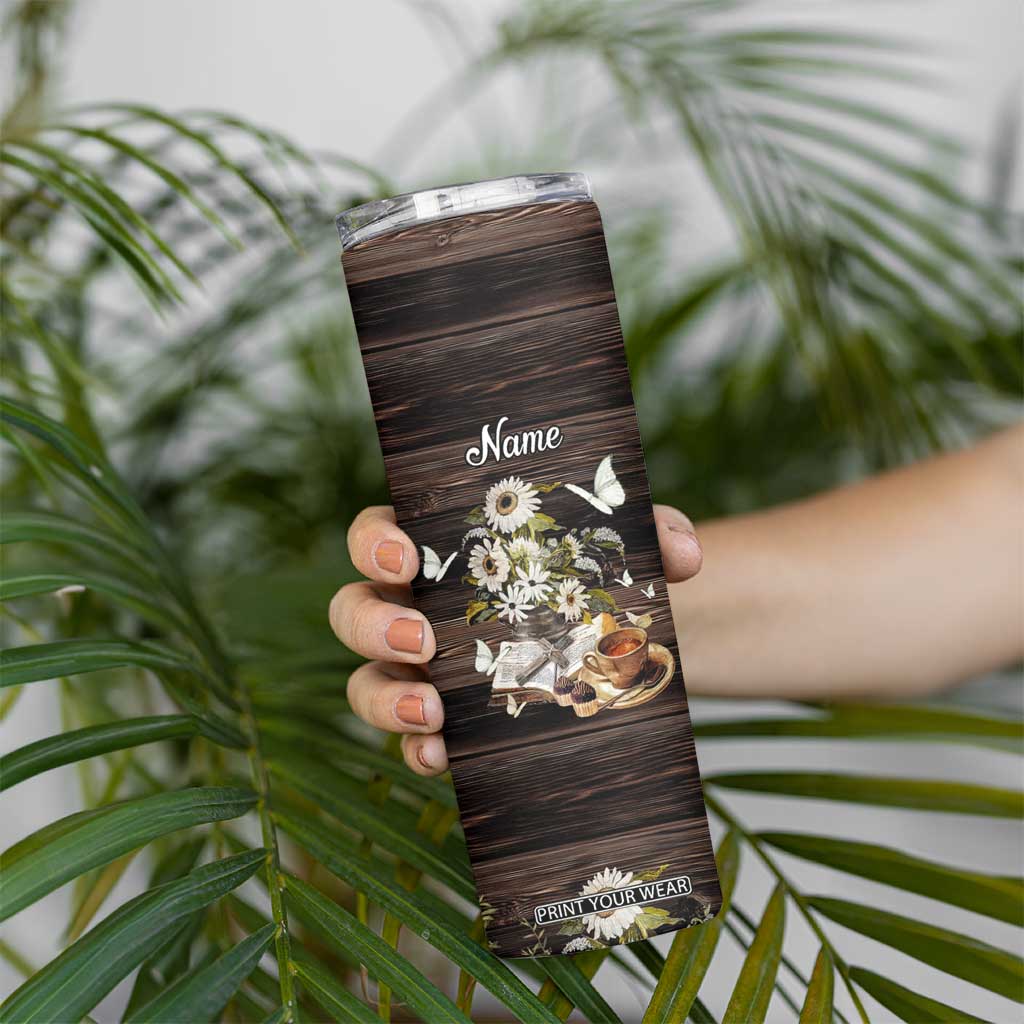 Personalized Christian Faith and Coffee Lover Skinny Tumbler Christ Offers Forgiveness For Everyone Everywhere Funny Definition TB02 Print Your Wear