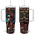 Personalized La Catrina Sugar Skull Tumbler With Handle Custom Name Day of the Dead Skull Roses Gothic Aesthetic TB02 One Size: 40 oz Black Print Your Wear