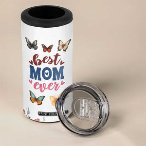 Mother's Day 4 in 1 Can Cooler Tumbler Best Mom Ever Flower Garden Butterflies TB02 Print Your Wear