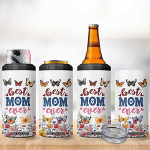 Mother's Day 4 in 1 Can Cooler Tumbler Best Mom Ever Flower Garden Butterflies TB02 Print Your Wear