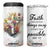 Christian Faith Floral 4 in 1 Can Cooler Tumbler Bible Verse It Makes Them Possible Inspirational Religious Gifts TB02 One Size: 16 oz White Print Your Wear
