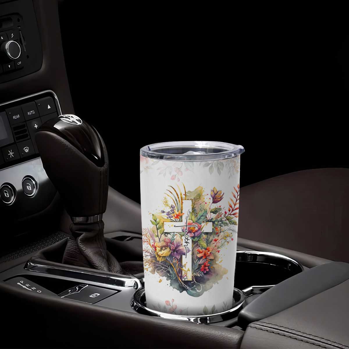 Christian Faith Floral Tumbler Cup Bible Verse It Makes Them Possible Inspirational Religious Gifts TB02 Print Your Wear