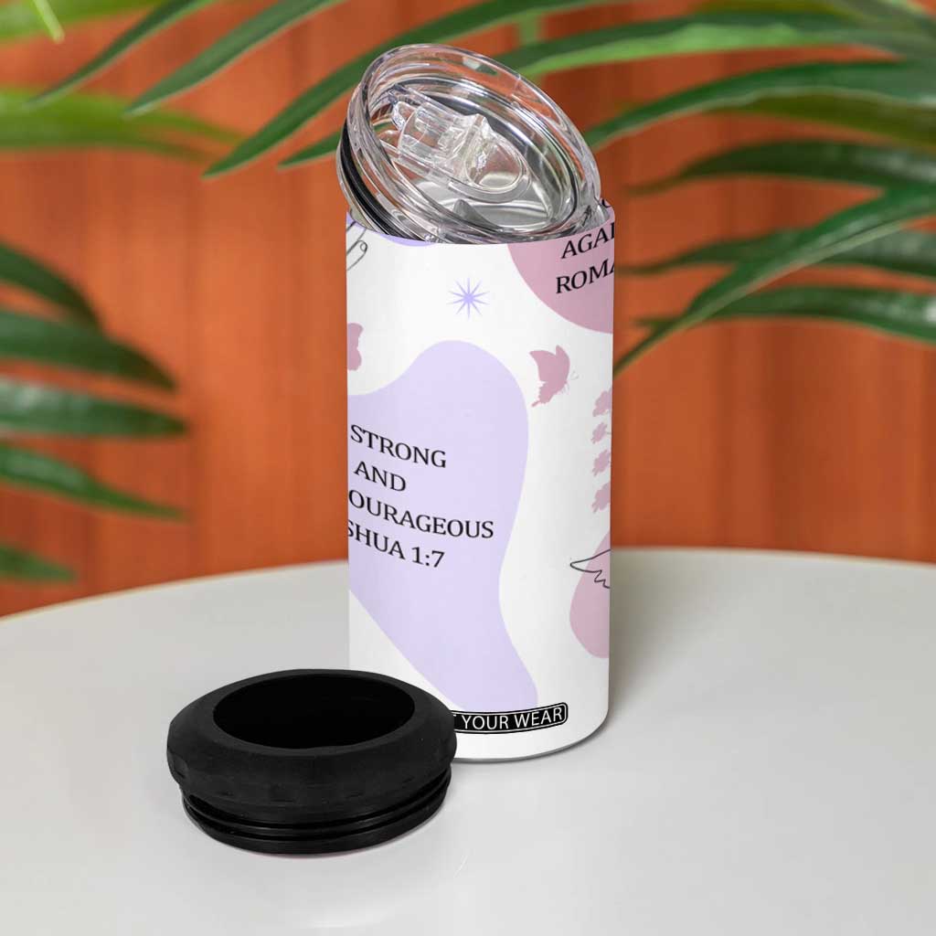 Aesthetic Floral Christian 4 in 1 Can Cooler Tumbler I Am A Child Of God Religious Faith Inspirational Bible Verse TB02 Print Your Wear