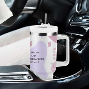 Aesthetic Floral Christian Tumbler With Handle I Am A Child Of God Religious Faith Inspirational Bible Verse TB02 Print Your Wear