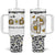 Christian Faith Daisy Leopard Tumbler With Handle With God All Things Are Possible Inspirational Bible Verse Religious Gifts TB02 One Size: 40 oz White Print Your Wear