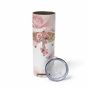 Floral Christian Faith Skinny Tumbler Inspirational Bible Verses Faith-based Religious Scripture TB02 Print Your Wear