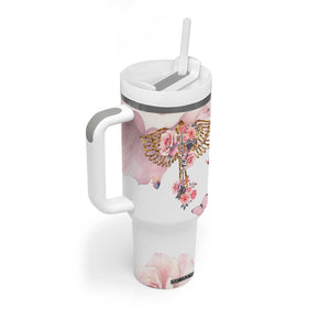 Floral Christian Faith Tumbler With Handle Inspirational Bible Verses Faith-based Religious Scripture TB02 Print Your Wear