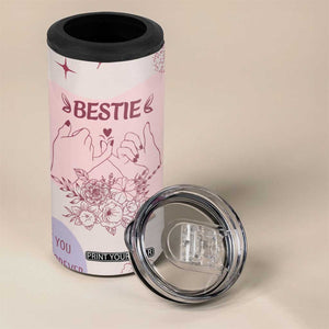 Bestie Friendship 4 in 1 Can Cooler Tumbler Cute Pink Aesthetic True Girls Friendship Quotes TB02 Print Your Wear