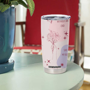 Bestie Friendship Tumbler Cup Cute Pink Aesthetic True Girls Friendship Quotes TB02 Print Your Wear