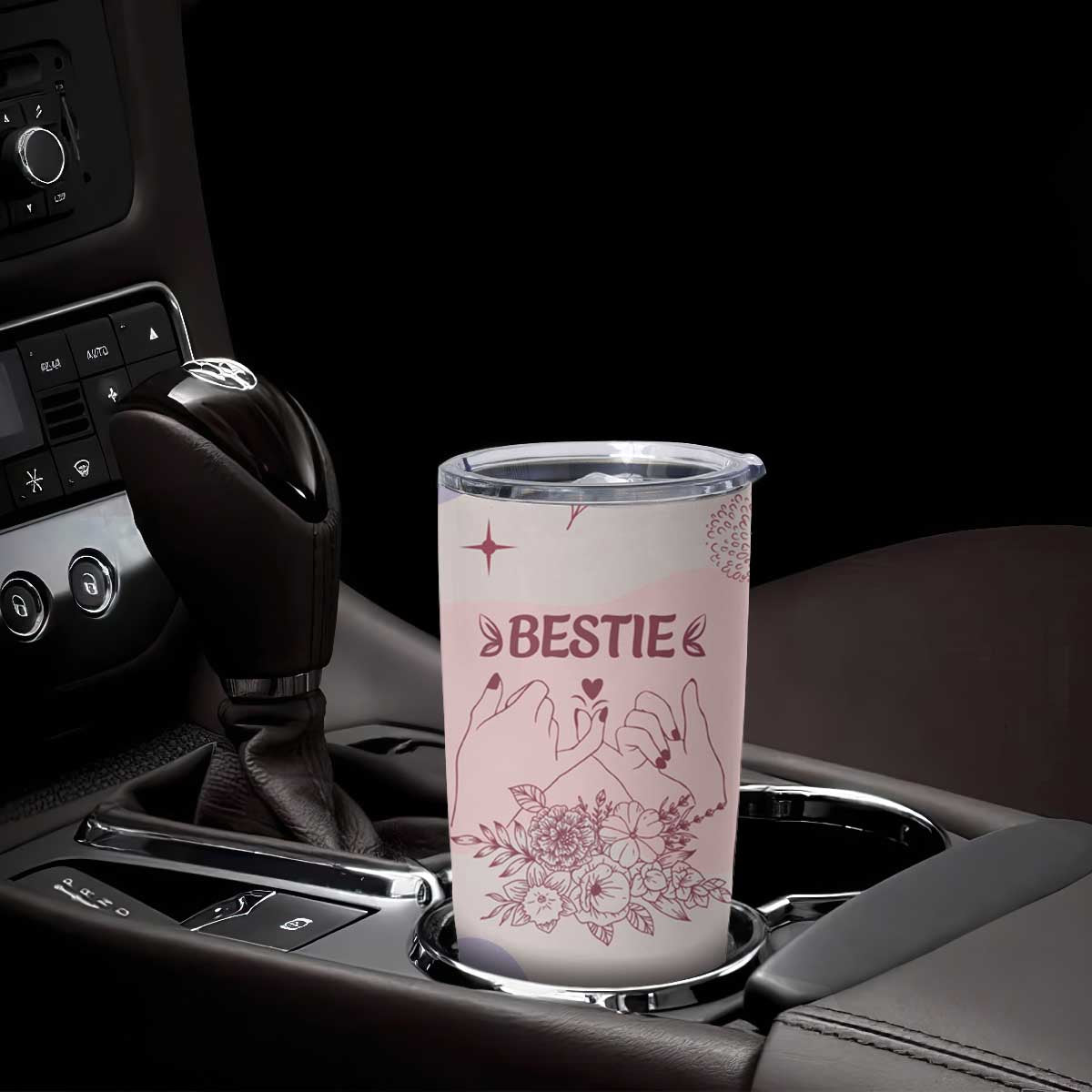 Bestie Friendship Tumbler Cup Cute Pink Aesthetic True Girls Friendship Quotes TB02 Print Your Wear