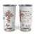 Blessed Pastors Wife Tumbler Cup Christian Botanical Floral Cross Religious Pastor Appreciation TB02 White Print Your Wear