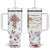 Blessed Pastors Wife Tumbler With Handle Christian Botanical Floral Cross Religious Pastor Appreciation TB02 One Size: 40 oz White Print Your Wear