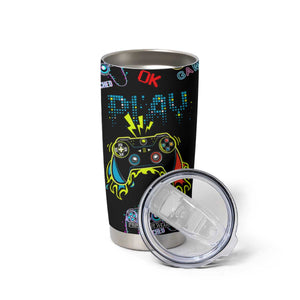 Gamer Nutrition Facts Tumbler Cup Video Game Controller Funny Gaming Gift TB02 Print Your Wear