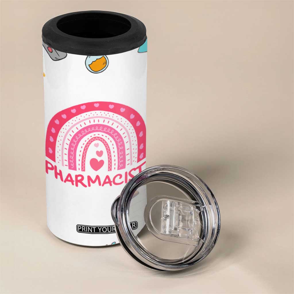 Funny Pharmacist 4 in 1 Can Cooler Tumbler Pharmacy Tech Appreciation Pill Bottle Prescription TB02 Print Your Wear