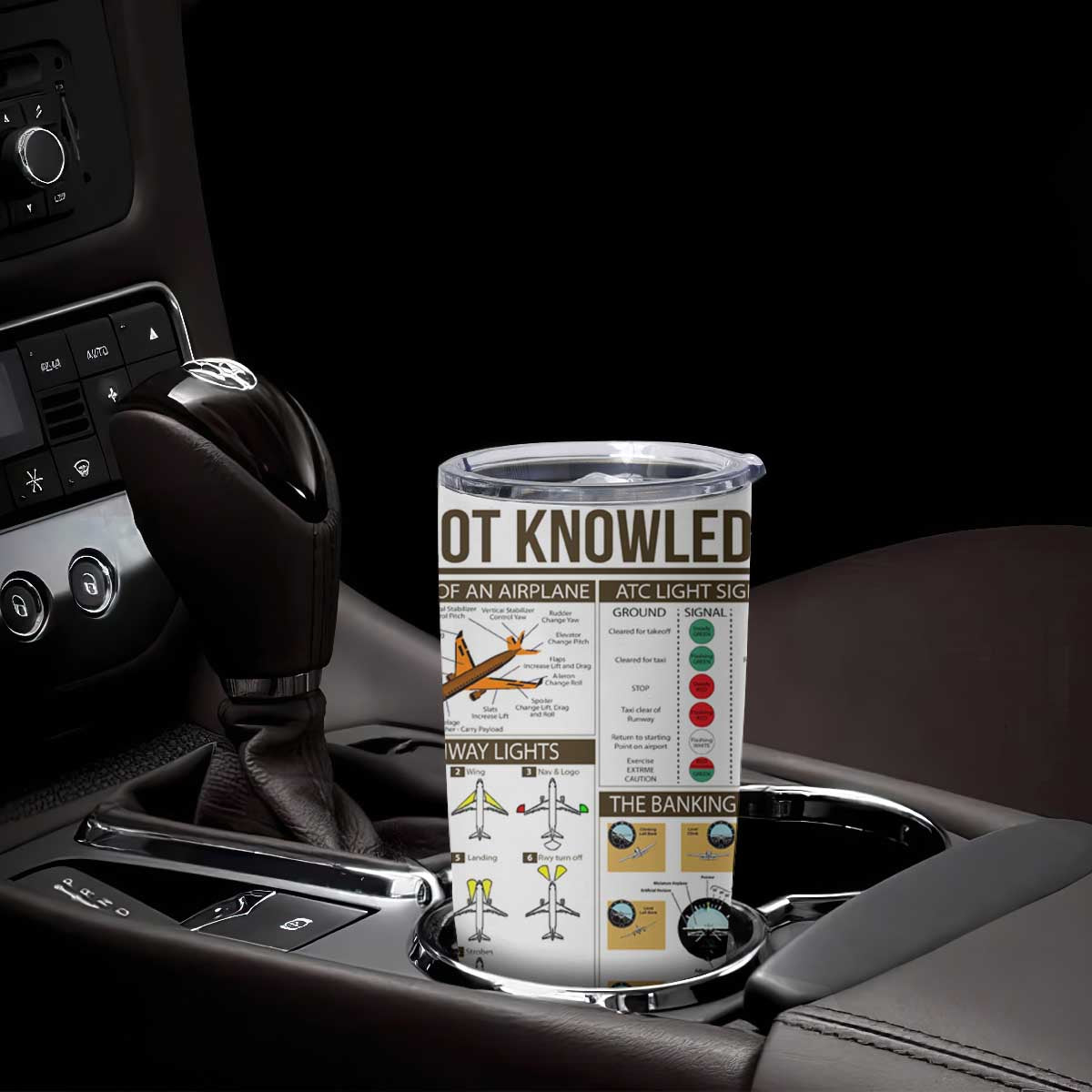 Funny Skilled Pilot Tumbler Cup Can Keep It Up For Hours Flight Instructor Aviation Enthusiast Gift TB02 Print Your Wear