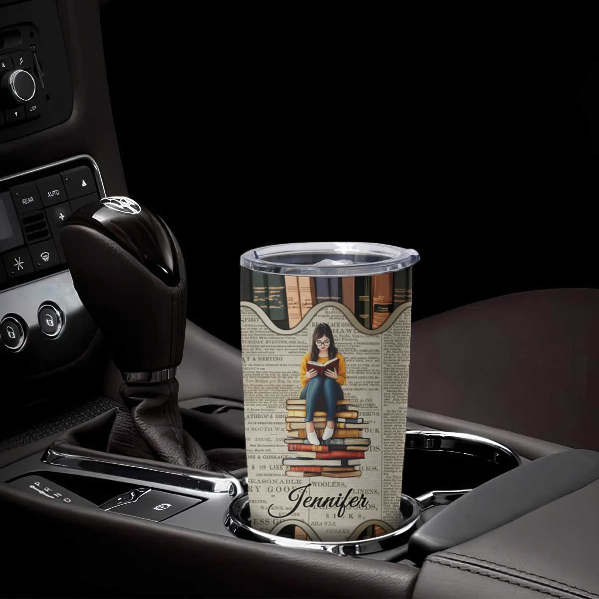 Personalized Book Lover Tumbler Cup Custom Name Just One More Chapter Bookworm Bibliophile Gift TB02 Print Your Wear