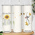 Personalized Nurse Sunflower Skinny Tumbler Custom Name Rn Stethoscope Inspirational Christian Bible Verse Scripture TB02 Print Your Wear