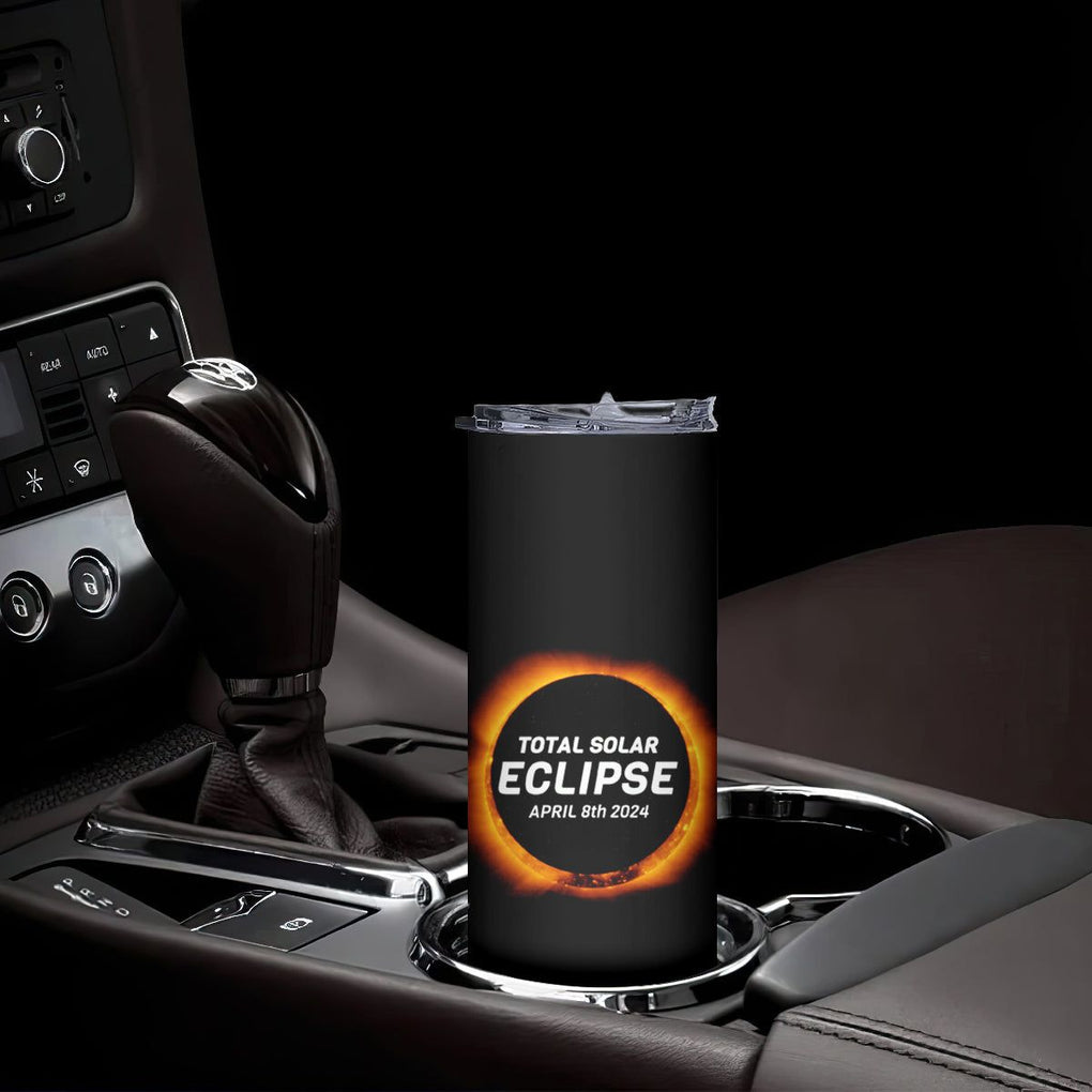 Total Solar Eclipse Skinny Tumbler America Totality April 8th 2024 TB02 Printyourwear