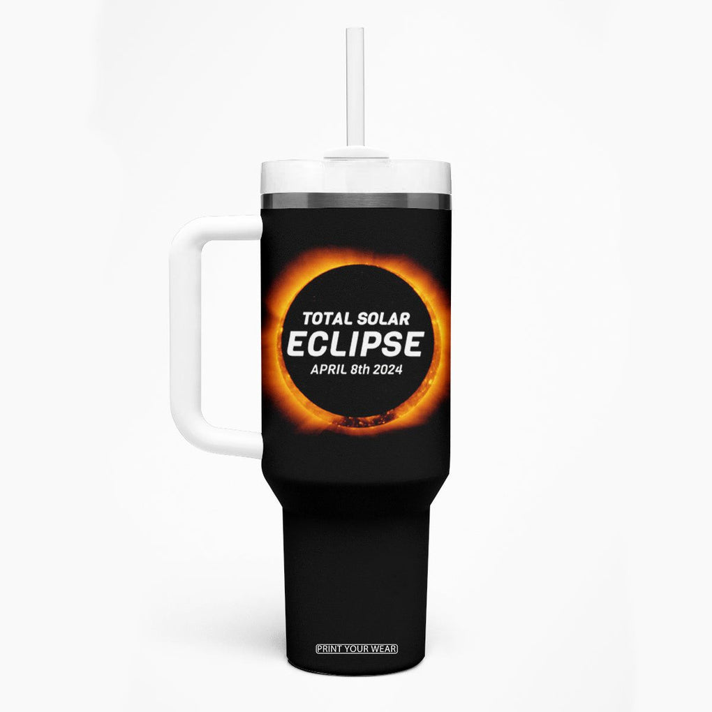 Total Solar Eclipse Tumbler With Handle America Totality April 8th 2024 TB02 Printyourwear