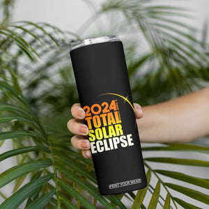 Total Solar Eclipse Skinny Tumbler America Totality April 8 2024 TB02 Printyourwear
