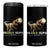Total Solar Eclipse Dinosaur 4 in 1 Can Cooler Tumbler Solrawr Eclipse April 8 2024 TB02 One Size: 16 oz Black Print Your Wear