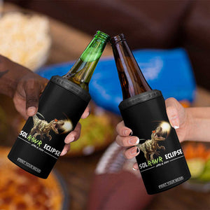 Total Solar Eclipse Dinosaur 4 in 1 Can Cooler Tumbler Solrawr Eclipse April 8 2024 TB02 Print Your Wear