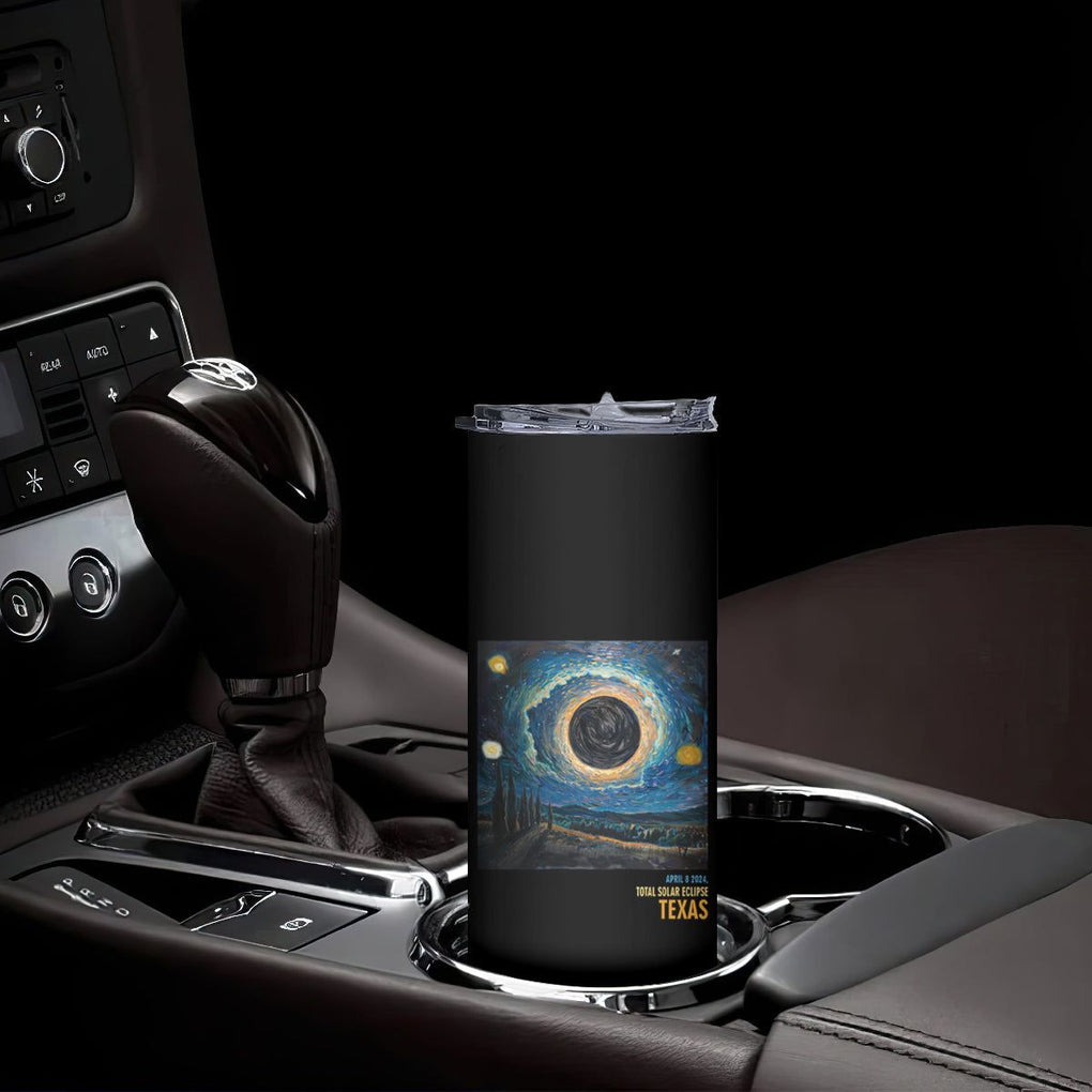 Total Solar Eclipse Skinny Tumbler April 8 2024 Starry Night Totality TB02 Printyourwear