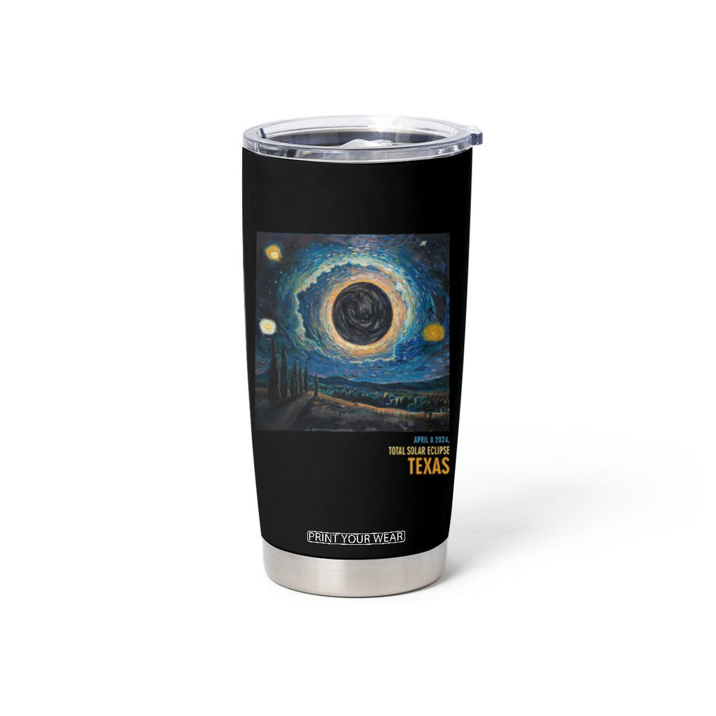 Total Solar Eclipse Tumbler Cup April 8 2024 Starry Night Totality TB02 Printyourwear