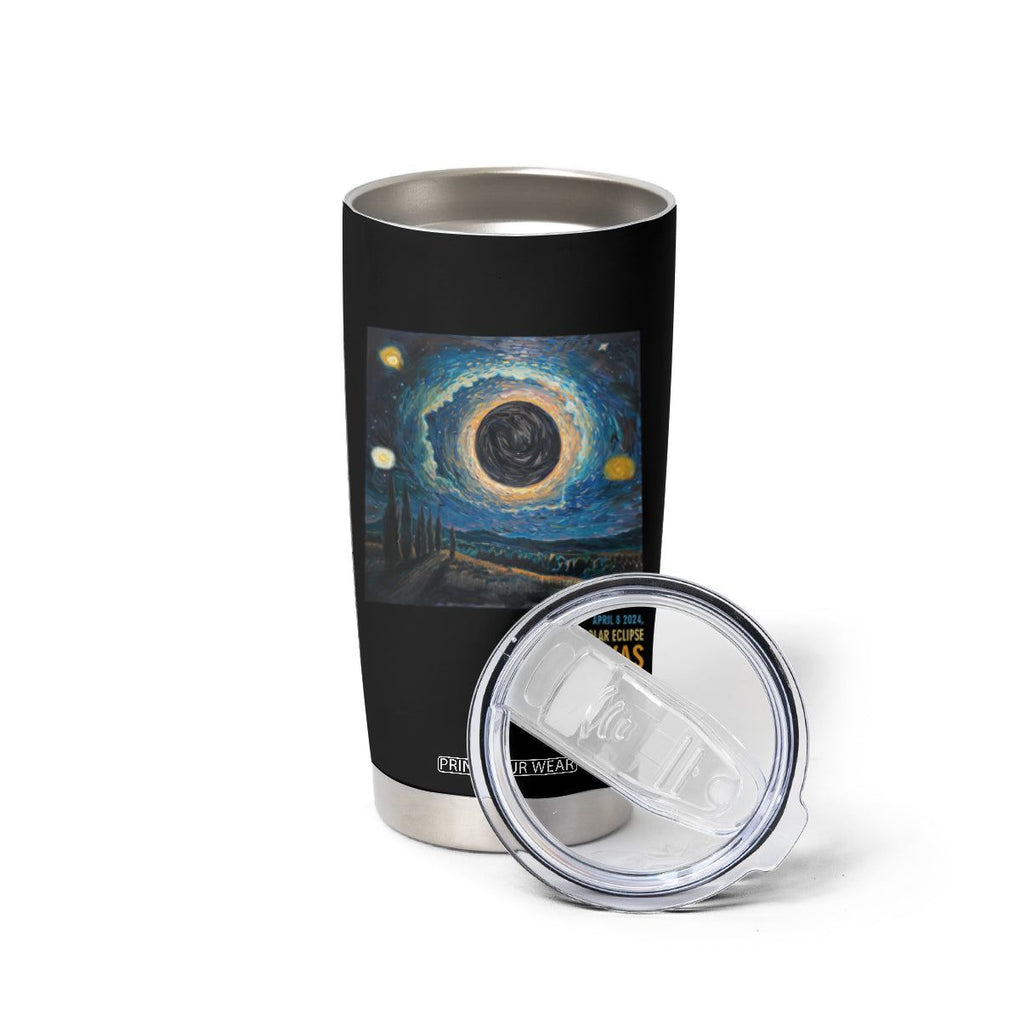 Total Solar Eclipse Tumbler Cup April 8 2024 Starry Night Totality TB02 Printyourwear