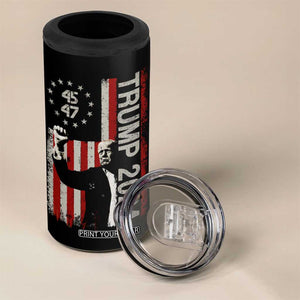 Trump 2024 4 in 1 Can Cooler Tumbler President 45 47 American Betsy Ross Flag TB02 Print Your Wear