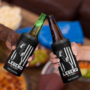 Trump Raised Fist 4 in 1 Can Cooler Tumbler Legend July 13th 2024 American Flag TB02 Print Your Wear